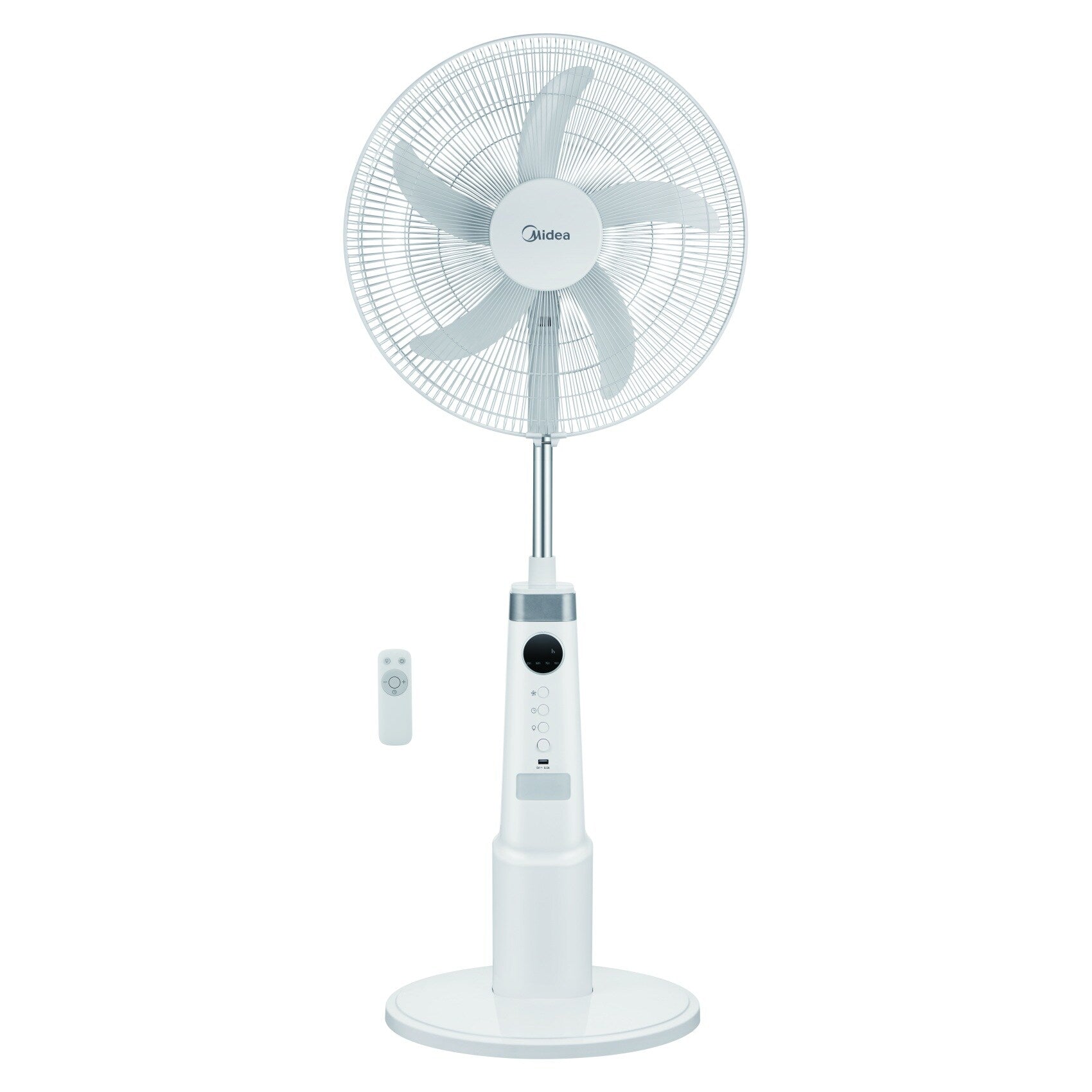 Midea Rechargeable Stand Fan 25W 9-Speed Remote